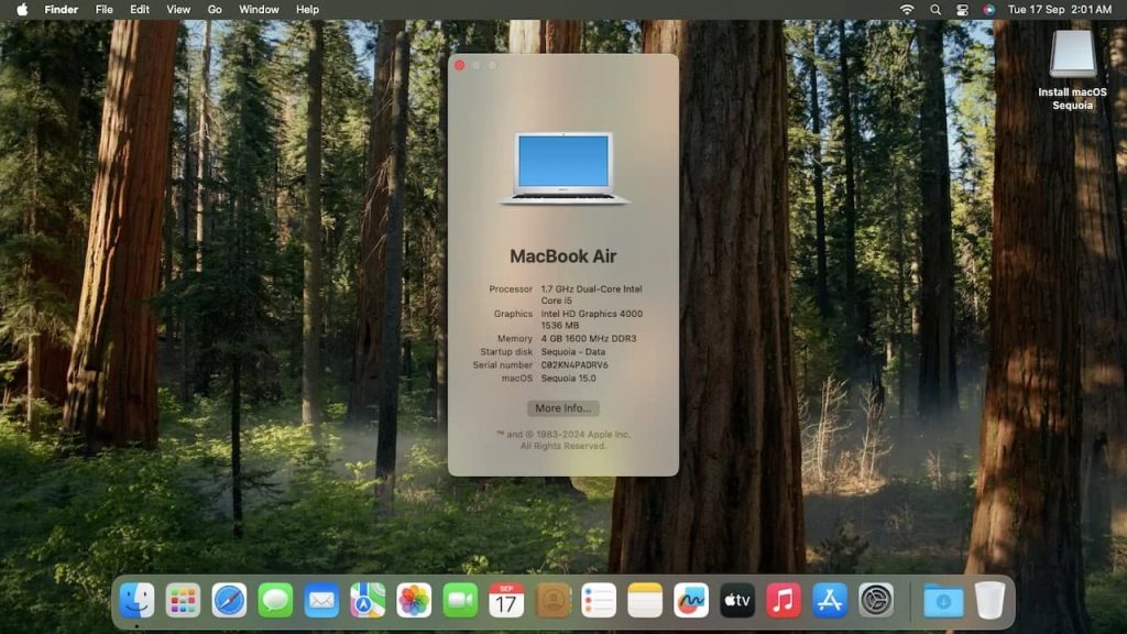 Cách cài macOS Sequoia trên máy Mac không được hỗ trợ 18